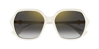 Cartier Signature C de Cartier CT0470S women White Oversize Sunglasses