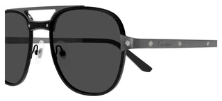 Cartier CT0477S men Black Geometric Sunglasses