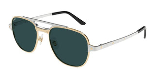 Cartier CT0477S men Gold Geometric Sunglasses