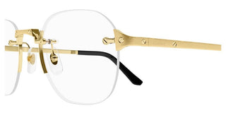 Cartier Ct0478o Men Gold Pantos Eyeglasses