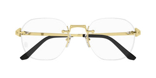 Cartier Ct0478o Men Gold Pantos Eyeglasses