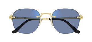 Cartier Santos de Cartier CT0478S men Gold Pantos Sunglasses