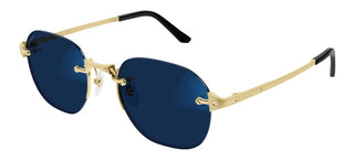 Cartier Santos de Cartier CT0478S men Gold Pantos Sunglasses