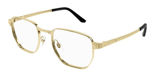 Cartier Ct0480o Men Gold Squared Eyeglasses