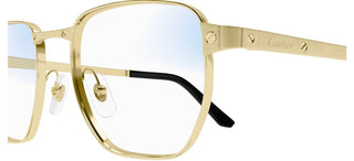 Cartier Santos de Cartier CT0480S men Gold Squared Sunglasses