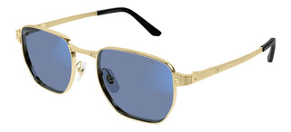 Cartier Santos de Cartier CT0480S men Gold Squared Sunglasses