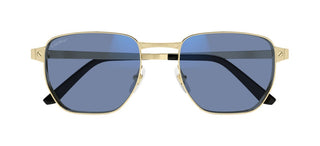 Cartier Santos de Cartier CT0480S men Gold Squared Sunglasses