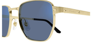 Cartier Santos de Cartier CT0480S men Gold Squared Sunglasses