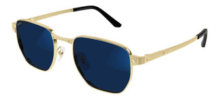 Cartier Santos de Cartier CT0480S men Gold Squared Sunglasses