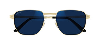 Cartier Santos de Cartier CT0480S men Gold Squared Sunglasses