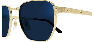 Cartier Santos de Cartier CT0480S men Gold Squared Sunglasses