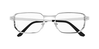 Cartier CT0481O men Silver Rectangle Eyeglasses