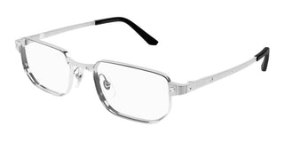 Cartier CT0481O men Silver Rectangle Eyeglasses