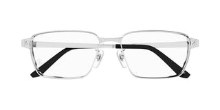 Cartier Ct0482oa Men Silver Rectangle Eyeglasses