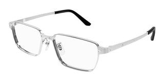 Cartier Ct0482oa Men Silver Rectangle Eyeglasses