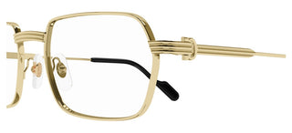 Cartier CT0483O men Gold Rectangle Eyeglasses