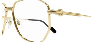 Cartier CT0484O men Gold Pilot Eyeglasses