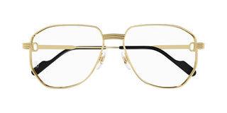 Cartier CT0484O men Gold Pilot Eyeglasses