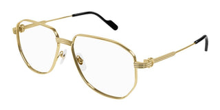 Cartier CT0484O men Gold Pilot Eyeglasses