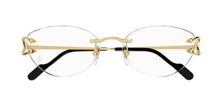 Cartier CT0487O women Gold Cat Eye Eyeglasses