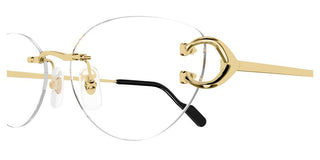 Cartier CT0487O women Gold Cat Eye Eyeglasses