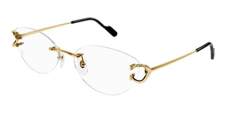 Cartier CT0487O women Gold Cat Eye Eyeglasses