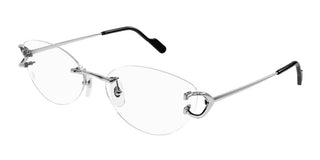 Cartier CT0487O women Silver Cat Eye Eyeglasses