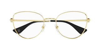 Cartier Ct0490o Women Gold Cat Eye Eyeglasses