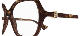 Cartier CT0492O women Havana Oversize Eyeglasses