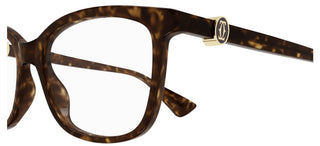 Cartier Ct0493o Women Havana Squared Eyeglasses