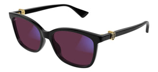 Cartier Signature C de Cartier CT0493S women Black Squared Sunglasses