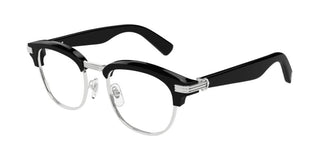 Cartier CT0496O men Silver Round Eyeglasses