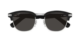 Cartier CT0496S men Black Round Sunglasses