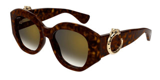 Cartier Panthère De Cartier Ct0502s Women Havana Butterfly Sunglasses