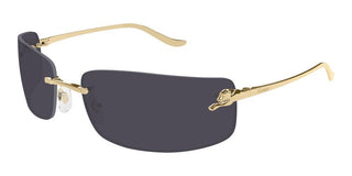 Cartier Panthère De Cartier Ct0503s Unisex Gold Rectangle Sunglasses