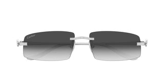 Cartier CT0505S unisex Silver Rectangle Sunglasses