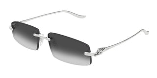 Cartier CT0505S unisex Silver Rectangle Sunglasses