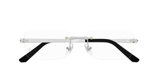 Cartier Ct0511o Men Silver Squared Eyeglasses