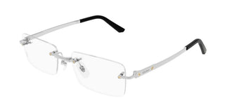 Cartier Ct0511o Men Silver Squared Eyeglasses