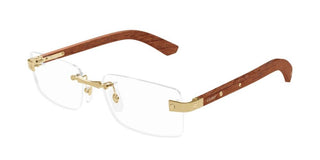 Cartier Ct0513o Men Brown Squared Eyeglasses