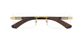 Cartier Ct0513o Men Brown Squared Eyeglasses