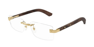 Cartier Ct0513o Men Brown Squared Eyeglasses