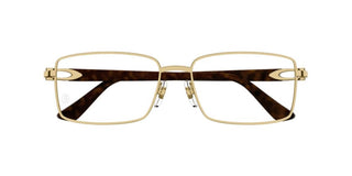 Cartier Ct0520o Men Havana Squared Eyeglasses