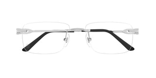 Cartier Ct0521o Men Silver Squared Eyeglasses