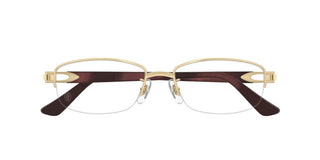 Cartier Ct0530o Unisex Havana Squared Eyeglasses