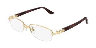 Cartier Ct0530o Unisex Havana Squared Eyeglasses