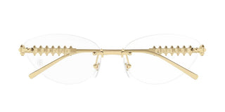 Cartier CT0565O women Gold Cat Eye Eyeglasses