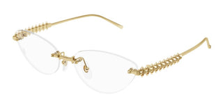 Cartier CT0565O women Gold Cat Eye Eyeglasses