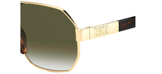 Dsquared2 D2 0028/S men Gold Geometric Sunglasses