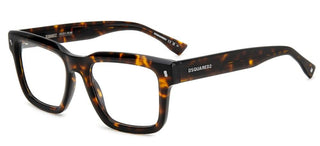 Dsquared2 D2 0090 men Havana Squared Eyeglasses